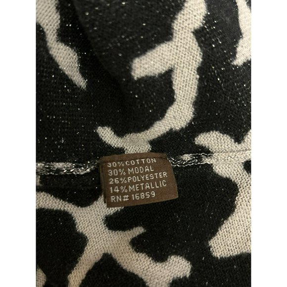 J. McLaughlin Women's Gray Metallic Coral Tunic Sweater Size Small Holiday - Picture 5 of 5